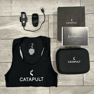 Catapult One Sports Tracker Vest, Pod, and Case